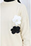 Knitwear Turtleneck Tunic Trousers Double Suit 1015-04 Beige - 5
