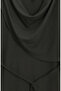 Star Detailed Draped Tunic Trousers Double Set 2209-01 Khaki - 5