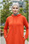 Two thread ka Hooded por dress 0190-02 orange - 4
