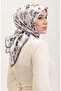 وشاح كريستال منقوش 70288-06 بيج - 2