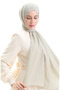 شال قطني ناعم 70283-41 أخضر مخملي - 2