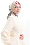 كاراكا وشاح ناعم 81057-07 أسود أحمر - 2
