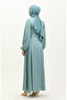 Side tie evening dress 6156-04 green - 5