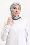 وشاح ناعم منقوش 70261-01 أصفر مدخن