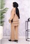 Sewn Detailed Knitwear Set 24029-02 Milky Coffee - 5