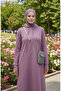 Two thread ka Hooded por dress 0190-05 lilac - 4