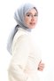 Madame Mary French Voile Scarf 19098-03 Gray - 2