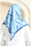 19093-04 Indigo Denim Blue Soft Cotton Scarf - 3