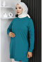 Araboy Sports Combed Cotton Tunic 9127-01 Petrol - 4