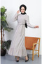Belted dress 0582-06 beige
