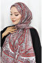 Ethnic Design Janjan Shawl 70305-03 Beige Burgundy - 2