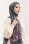 شال كاراكا قطني منقوش عرقيًا 81086-07 مسحوق - 3