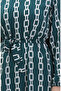 Green Chain Patterned Rubber Sleeve Dress - 0453-04 - 6