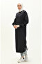 Long sports tunic with necklace 70020-02 navy blue - 2