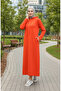 Two thread ka Hooded por dress 0190-02 orange - 2