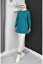 Araboy Sports Combed Cotton Tunic 9127-01 Petrol - 3