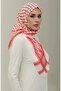 Palestinian keffiyeh scarf 1001-04 red - 4