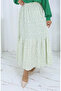 Elastic Waist Skirt 0144-02 Khaki - 3