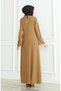 Bürümcük fabric plain sports dress 1003-02 milky coffee - 5