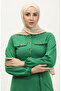 Pocket detailed cupped dress 0331-02 emerald green - 3