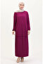 Pleated Tunic Skirt Double Set 0015-05 Plum
