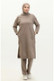 Hooded sports tunic 3007-33 mink