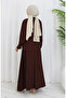 Aerobin Fabric Shirt Skirt Double Set 2082-01 Brown - 5