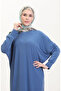 Bat sleeve loose dress 2000-22 indigo - 3
