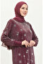 Embellished Glittery Dress 0408-02 Plum - 4