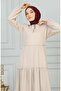 Tassel Detailed Dress 0229-07 Mink - 5