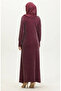 Embellished Glittery Dress 0408-02 Plum - 6