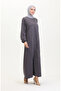 Stone Printed Evening Dress 0407-06 Gray - 2