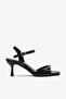 Osso Black Leather Women's Heeled Shoes
