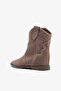 Storm Mink Suede Leather Women's Summer Boots - 4