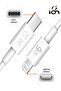 محول كيبل USB C إلى لايتنينج بطول 1متر لاجهزة الايفون و سماعات الايربود يدعم التوصيل ونقل البيانات. - 3