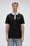 Awake Black Polo Collar Men's T-Shirt
