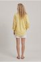 Luxury Quality Yellow Women’s Low Shoulder Oversized Linen Pocket Detail Shirt - 3