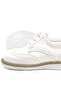 Cream Patent Leather Lace-Up Baby Boy Classic Shoes - 7