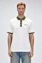 Awake white polo collar men's t-shirt