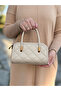 Light Mink Stylish and Elegant Box Model Hand Shoulder and Crossbody Women's Bag - 2