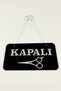 Open/ Closed Door Sign - Silver Lettering for Barbershop, Hairdressers and Tailors - 2