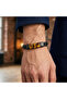 316L Stainless Steel Natural Stone Leather Men's Bracelet