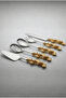 Retro Gold/Gold 5 Piece Stainless Steel Serving Set - 2