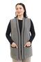 Women's Middle-Aged and Above Knitwear Knitted Little Baklava Pattern Buttonless Mother Vest 332