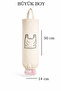 Hanging Bag Holder – Bag Organizer, Kitchen Bag Organizer, Large Volume Stylish Design Cream - 7