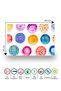 Colorful Watercolor Dot Patterned Tempered Glass Cutting Board 30X40 cm Size Uv Printing - Bckt051 - 6