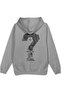 Question Mark Back B Printed K Hooded Semi O Oversized Sweatshirt Gray Hoodie 1422