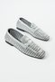Crimson Genuine Leather Silver Women's Casual Knitted Ballerina Shoes - 4