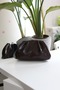 Women's Bitter Brown Scholarship Pleated Chain Shoulder Bag