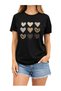 Unisex Satan Character Printed Black T-Shirt 100% Cotton Streetwear Graphic